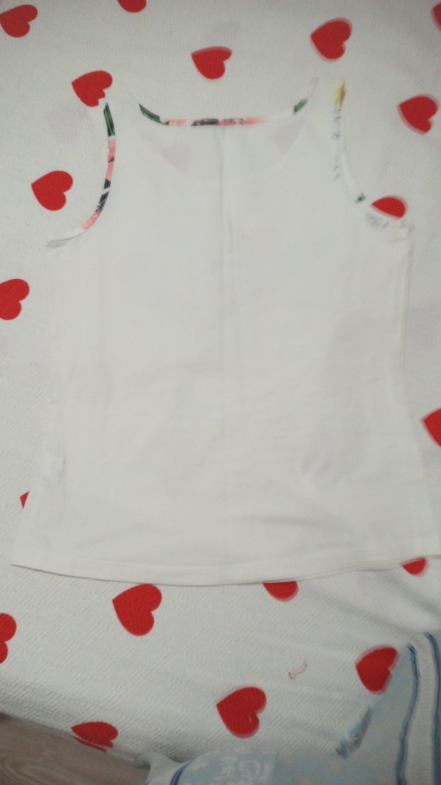 Kız Çocuk Beyaz Dantel Detaylı Baskılı Atlet - Görsel 3