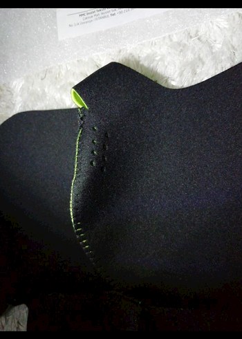 Siyah Neopren Motorcu Maskesi Velcro Bantlı - Görsel 6