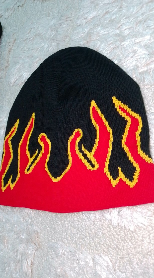 Renkli Punk Tarzı Kadın Örgü Bere - Görsel 2