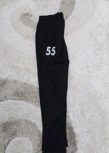 Siyah Baskılı Rahat Kesim Erkek Eşofman Altı - Görsel 5