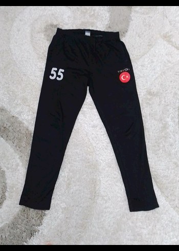 Siyah Baskılı Rahat Kesim Erkek Eşofman Altı - Görsel 2