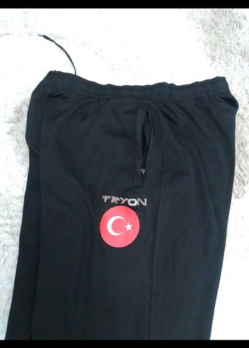 Siyah Baskılı Rahat Kesim Erkek Eşofman Altı - Görsel 7