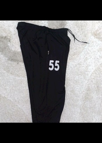 Siyah Baskılı Rahat Kesim Erkek Eşofman Altı - Görsel 3