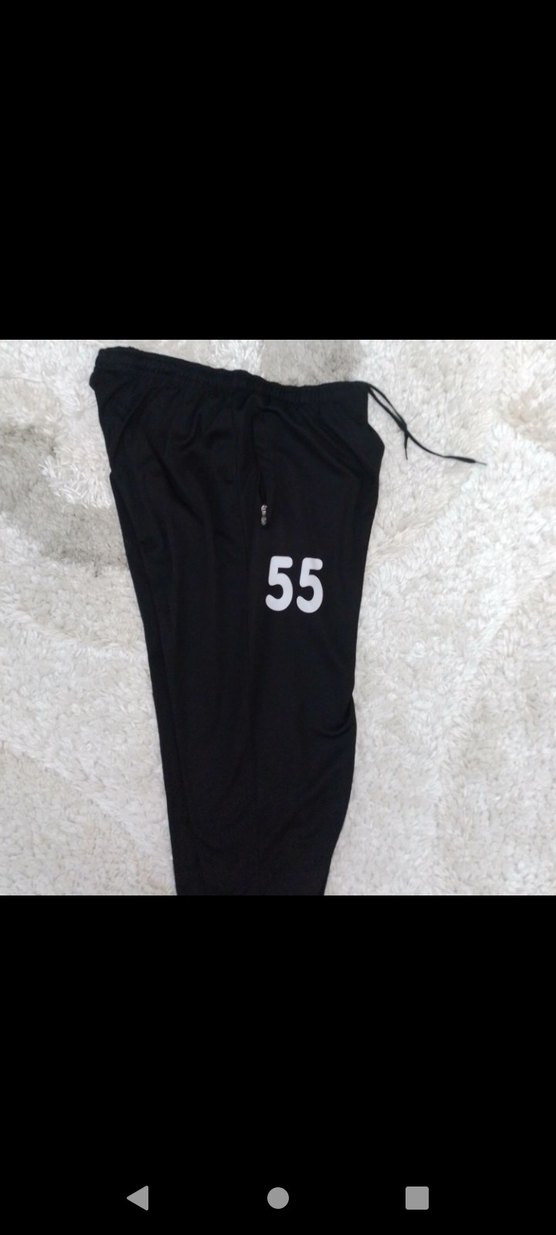 Siyah Baskılı Rahat Kesim Erkek Eşofman Altı - Görsel 3