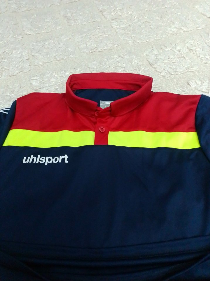 Uhlsport Renkli Kısa Kollu Erkek Spor Tişörtü - Görsel 5