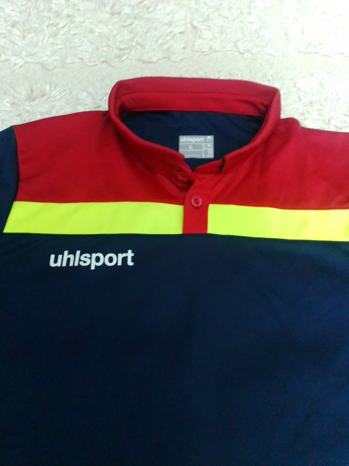 Uhlsport Renkli Kısa Kollu Erkek Spor Tişörtü - Görsel 2