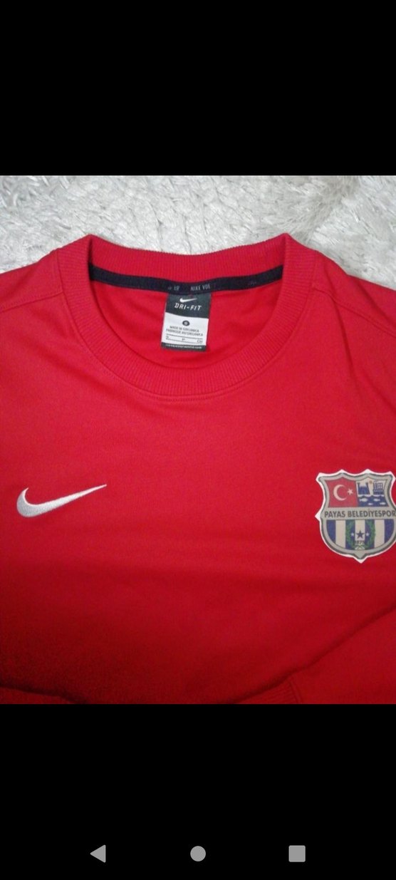 orjinal Nike.Kırmızı Uzun Kollu Spor Sweatshirt - Görsel 4