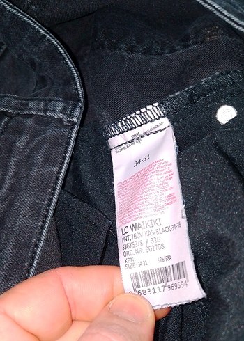 Siyah Denim erkek Pantolonu - Görsel 8