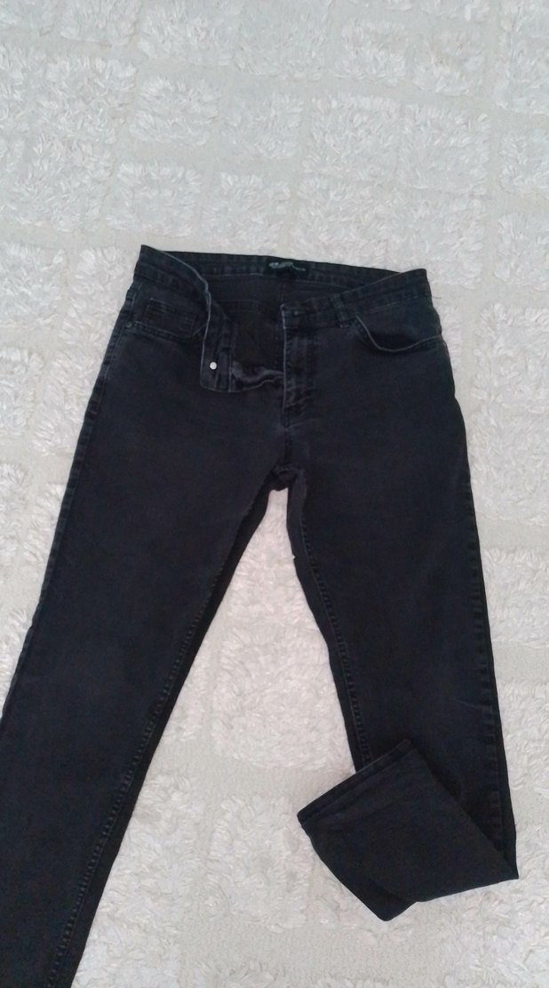 Siyah Denim erkek Pantolonu - Görsel 4