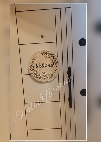 Beden kahverengi Renk Hoş Geldiniz ve Ev Dekorları