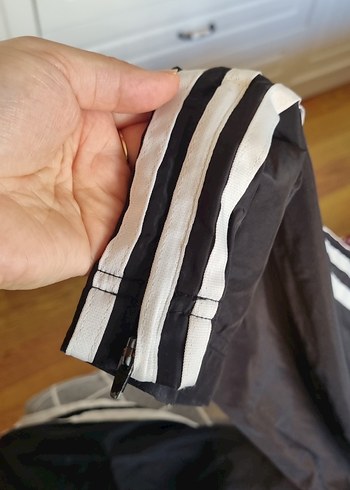 38 Beden siyah Renk Adidas Siyah Bantlı Spor Pantolon