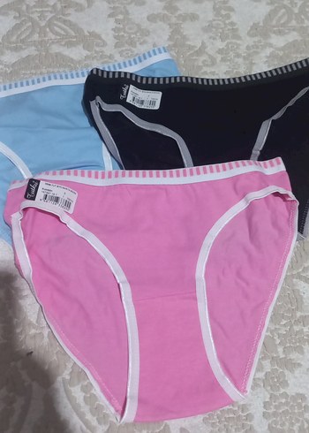 Tutku marka Kadın Üçlü Pastel Renk Midi Külot Seti - Görsel 2