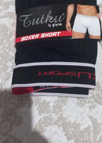 m Beden Tutku Siyah Erkek Boxer Short