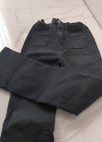 Defacto Siyah Kadın Regular Fit Denim Jean