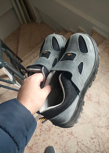 Gri iş ayakkabısı demir burun Cırt Cırtlı - Görsel 2