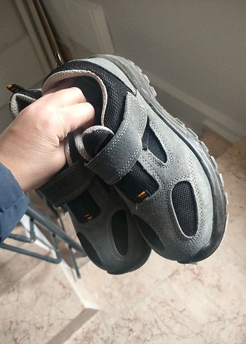 Gri iş ayakkabısı demir burun Cırt Cırtlı - Görsel 5