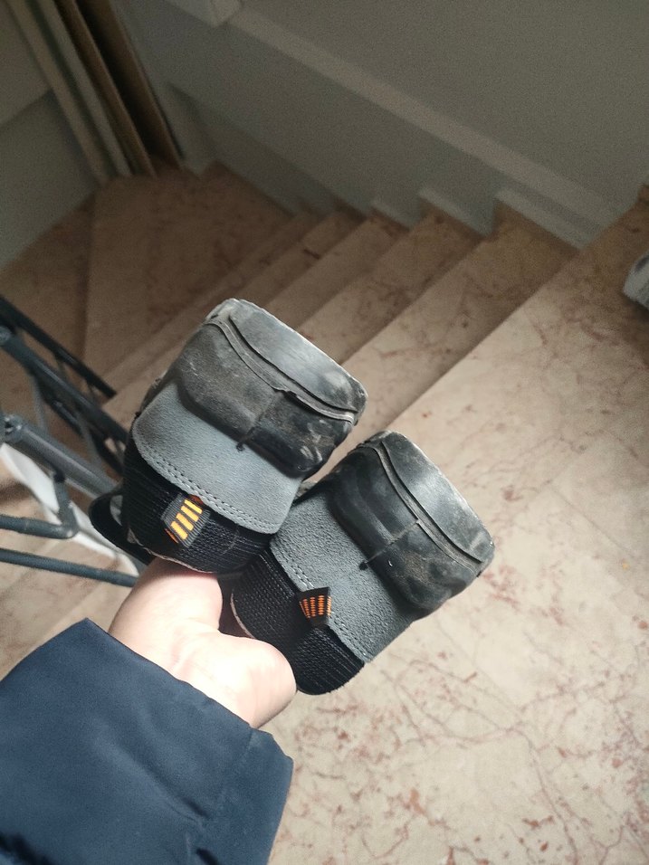 Gri iş ayakkabısı demir burun Cırt Cırtlı - Görsel 3