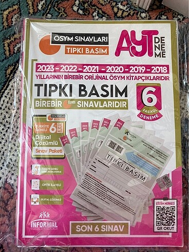 Ayt tıpkı basım informal deneme