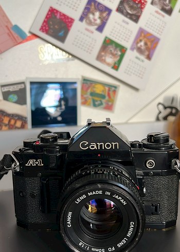 Canon A-1 Siyah Analog Fotoğraf Makinesi