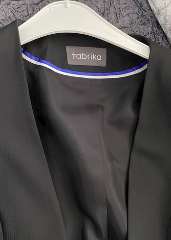 Siyah Kadın Ofis Blazeri, Düğmeli, Normal Boy - Görsel 2