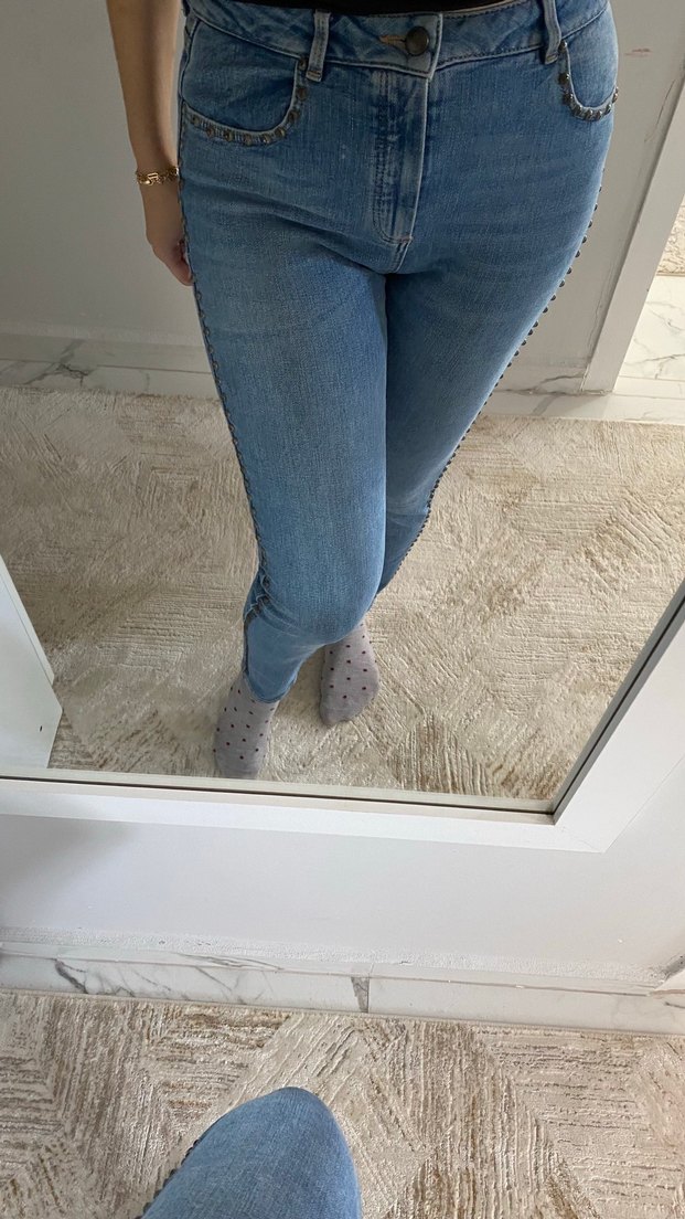 Mavi Kadın Normal Boy Dar Kesim Denim Jean - Görsel 3