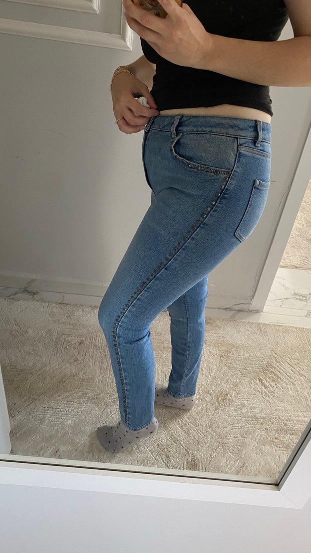 Mavi Kadın Normal Boy Dar Kesim Denim Jean - Görsel 2