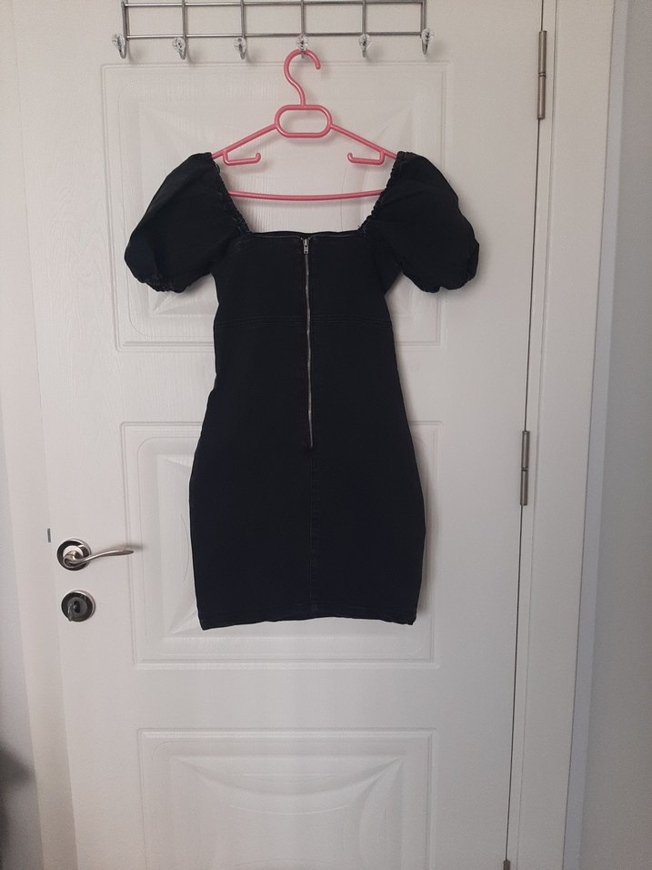 Siyah Mini Kadın Elbise - Görsel 2