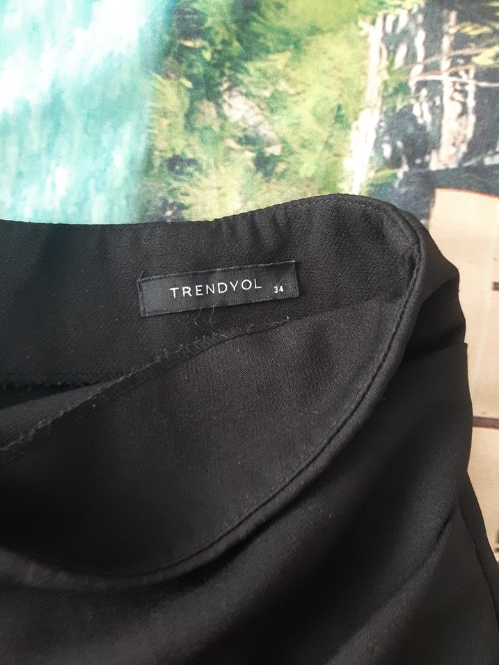 Siyah Drapeli Mini Etek - Görsel 2