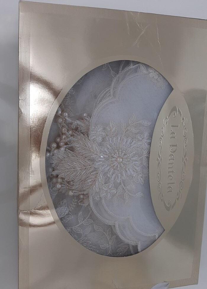 Fransız boncuk güpür set - Görsel 4