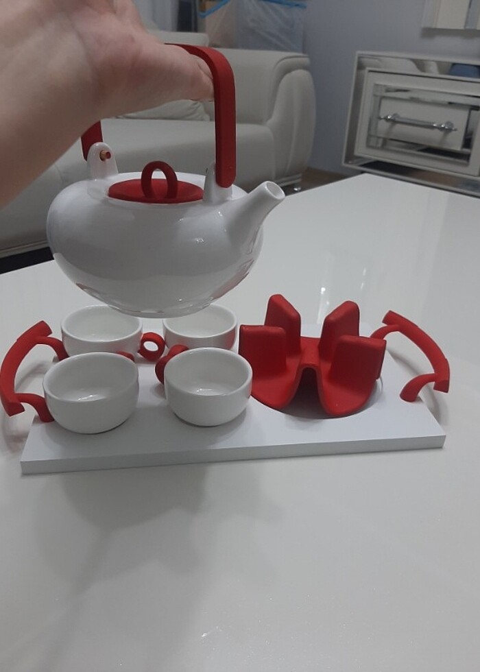 Porselen çay seti - Görsel 2