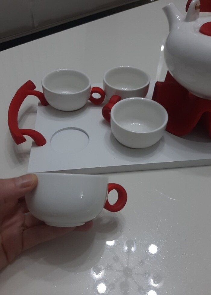 Porselen çay seti - Görsel 3