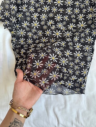xs Beden Transparan crop