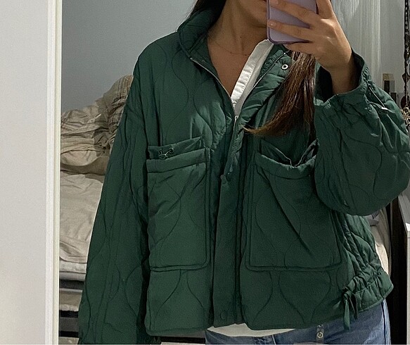 xs Beden yeşil Renk zara yeşil mevsimlik mont