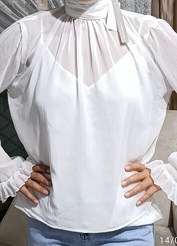 m Beden Orjinal #anthropologie bluz yeni etiketi ve fiyatı üzerinden