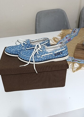 37 Beden mavi Renk Orjinal #lacoste ayakkabı