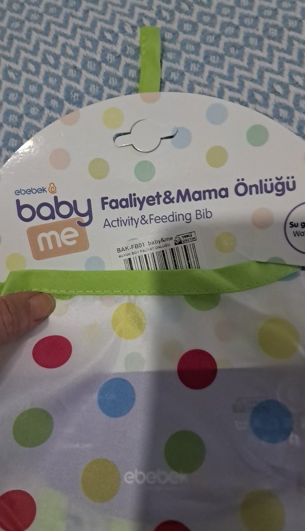 BABY ME Renkli Puantiyeli Bebek Önlüğü - Görsel 3