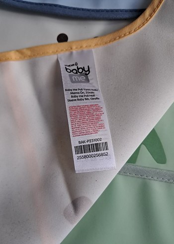 Baby Me Pastel Renkli Baskılı Bebek Önlüğü - Görsel 7