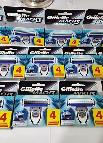 Gillette mach 3 turbo 4 lü 2 paket 
