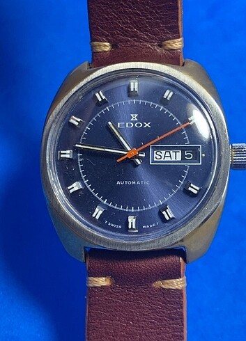 EDOX İSVİÇRE OTOMATİK VİNTAGE ERKEK SAATİ 