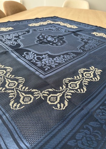 Lacivert Nakışlı Havlu - Görsel 8