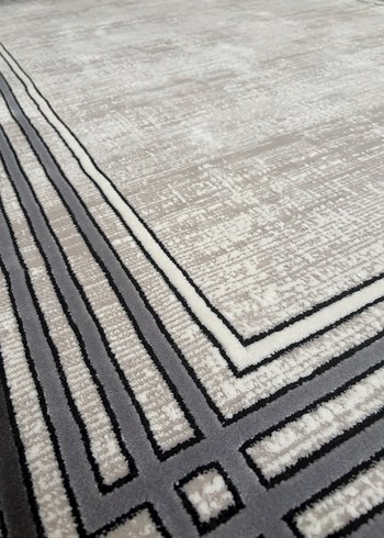 Modern Klasik Gri Desensiz Halı - Görsel 2