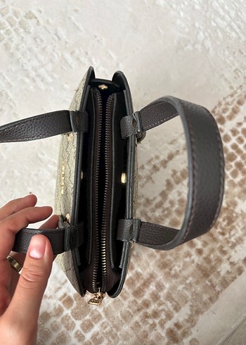 Armine Baskılı Deri Kadın Çanta - Görsel 7