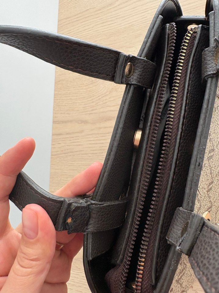 Armine Baskılı Deri Kadın Çanta - Görsel 4