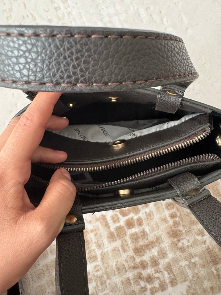 Armine Baskılı Deri Kadın Çanta - Görsel 5