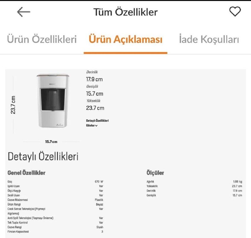 Arçelik Telve Beyaz Kahve Makinesi - Görsel 5