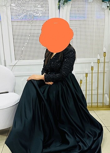 Diğer Siyah Uzun Abiye 