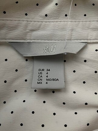 34 Beden H&M Gömlek %70 İndirimli.