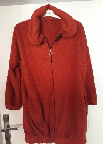 Kırmızı Peluş Ceket