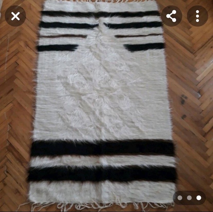 Hakiki tiftik yünü seccade - Görsel 2