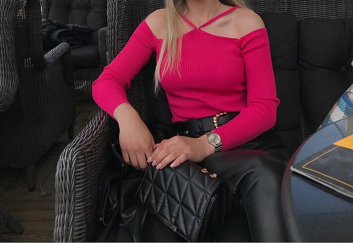 Pembe renk bluz